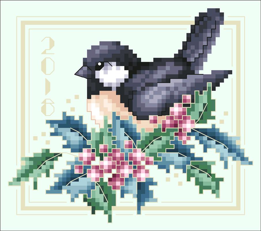 Christmas Chickadee Ornament